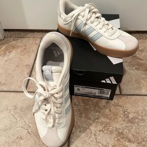 Adidas White and Brown Sneakers